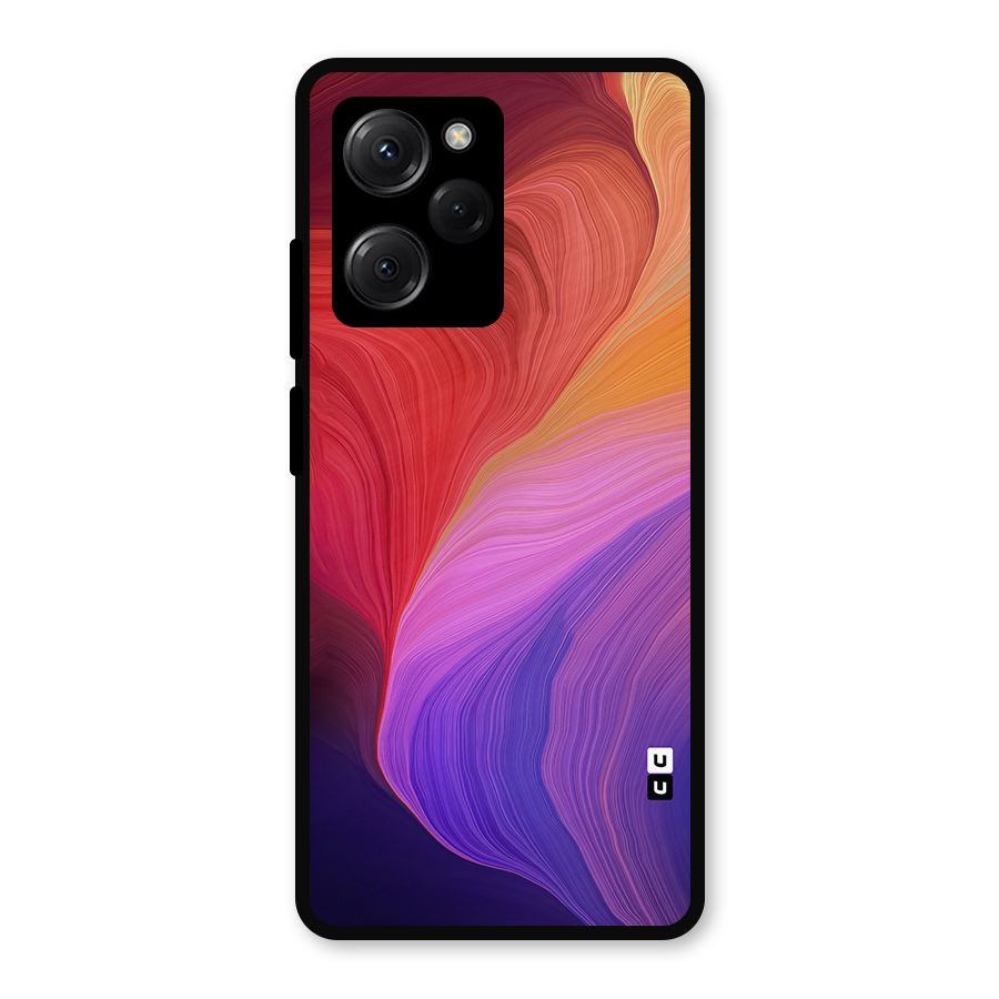 Modern Colors Mix Metal Back Case for Poco X5 Pro