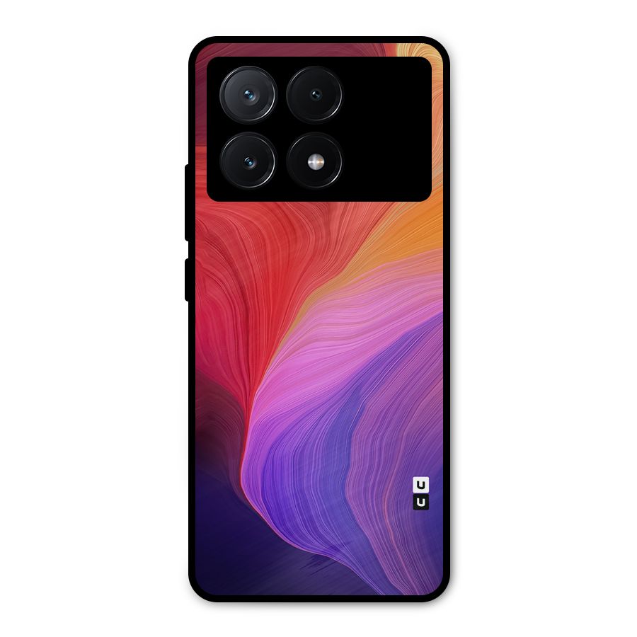 Modern Colors Mix Metal Back Case for Poco X6 Pro