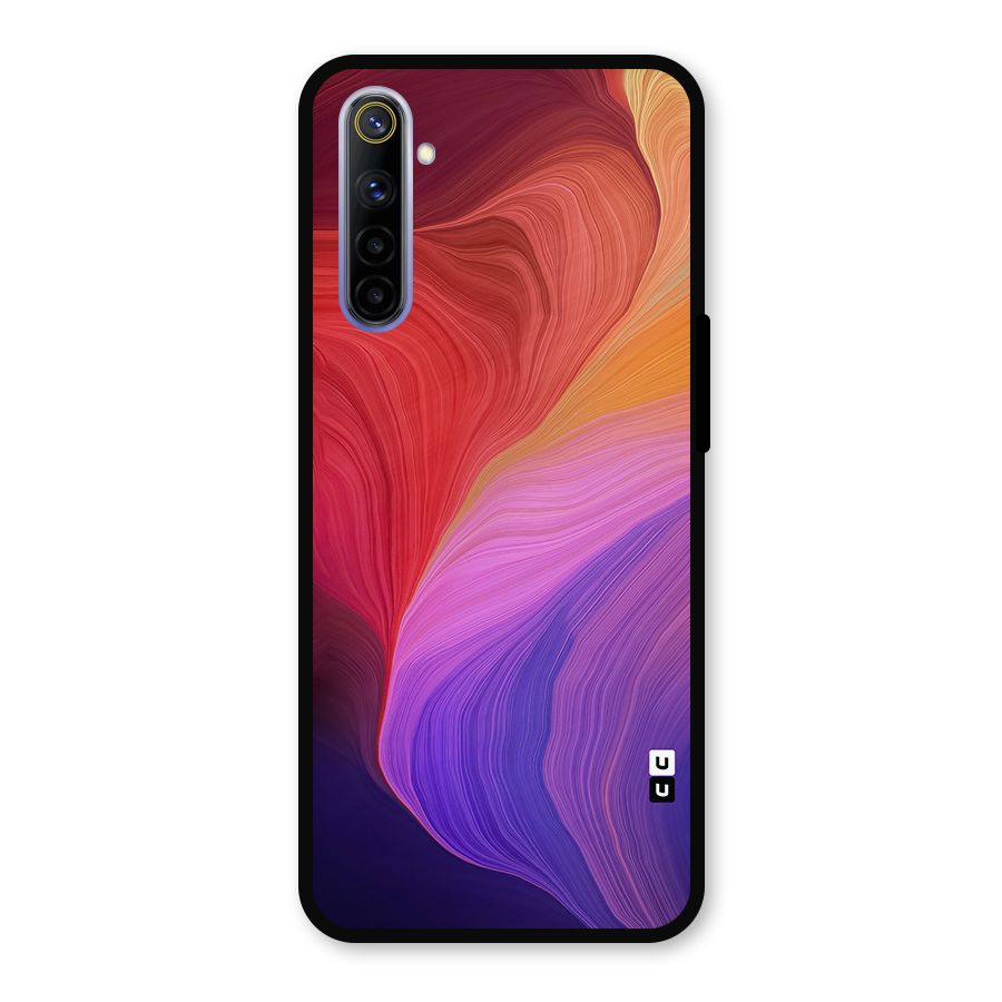 Modern Colors Mix Metal Back Case for Realme 6