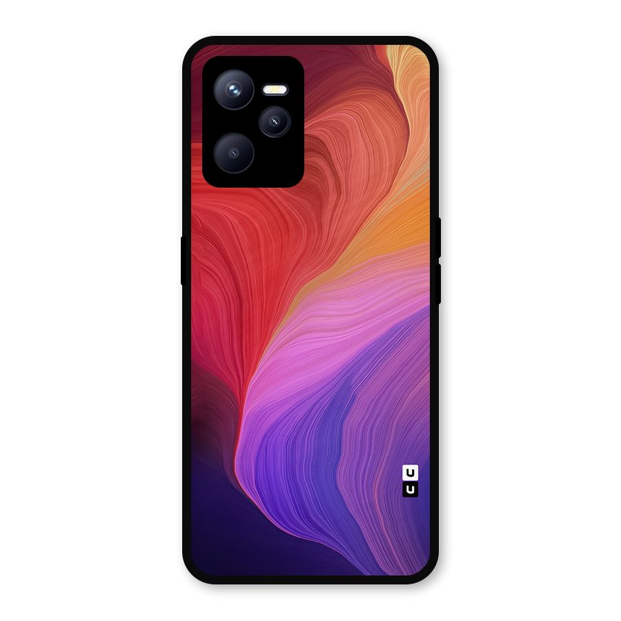 Modern Colors Mix Metal Back Case for Realme C35