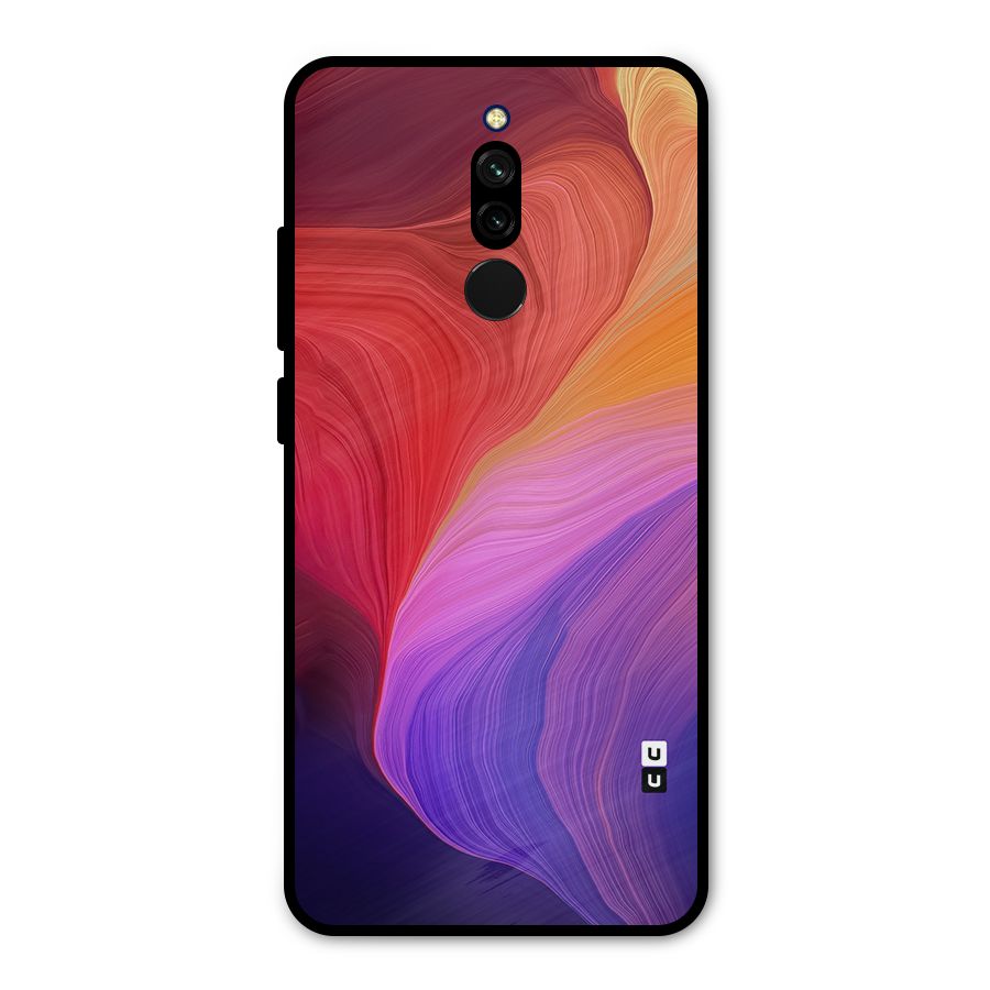 Modern Colors Mix Metal Back Case for Redmi 8
