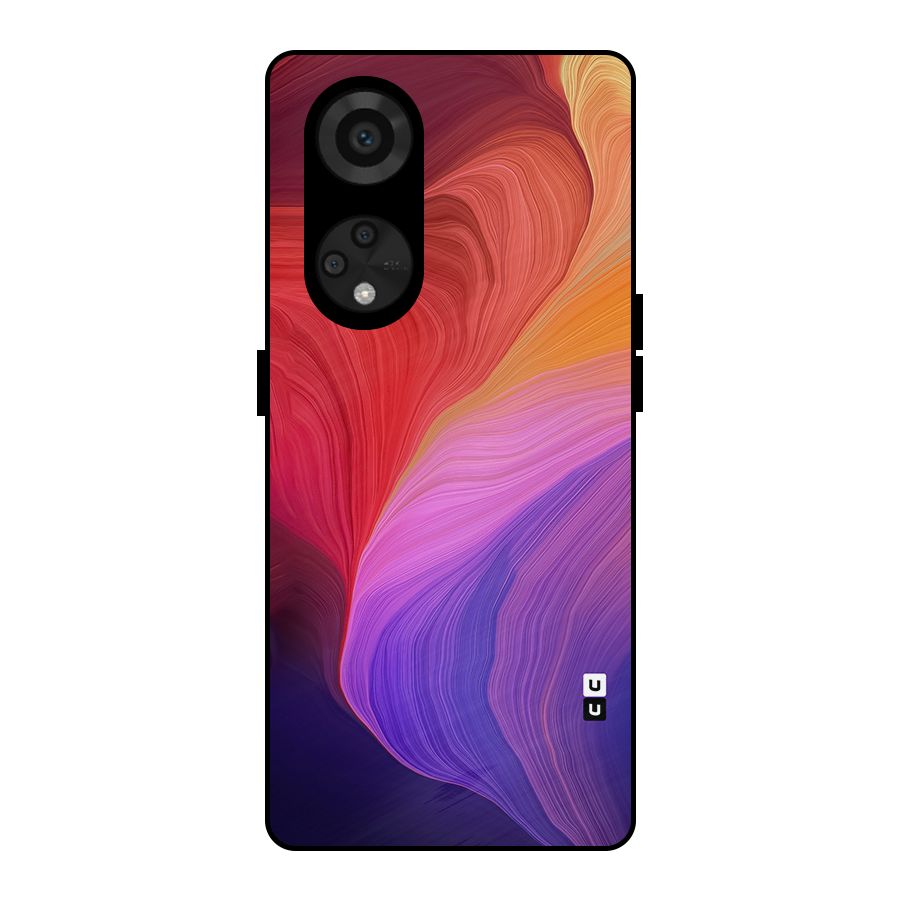 Modern Colors Mix Metal Back Case for Reno8 T 5G