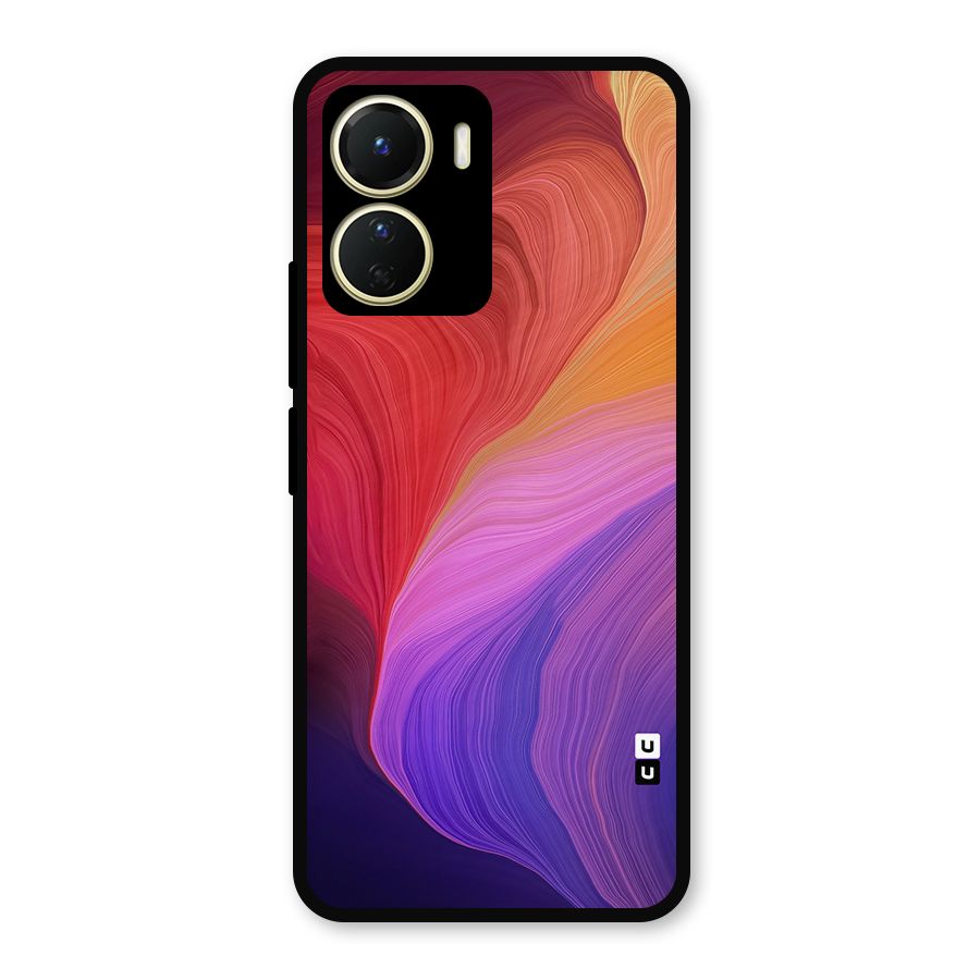 Modern Colors Mix Metal Back Case for Vivo T2x