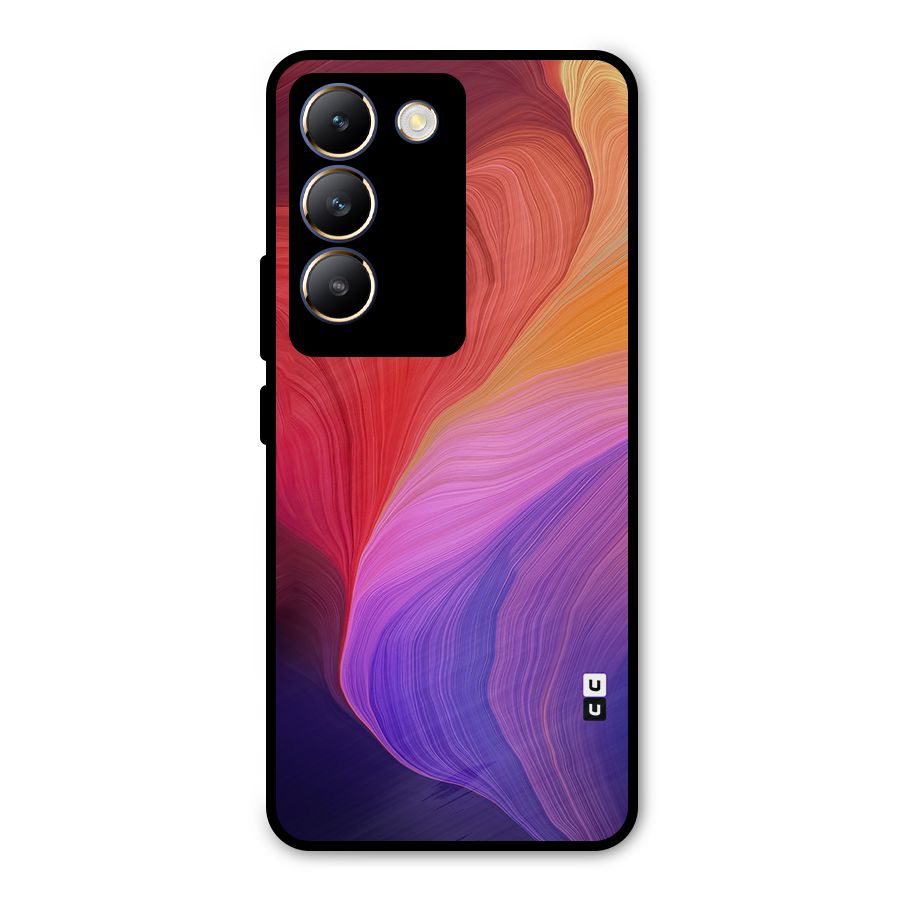 Modern Colors Mix Metal Back Case for Vivo T3 5G