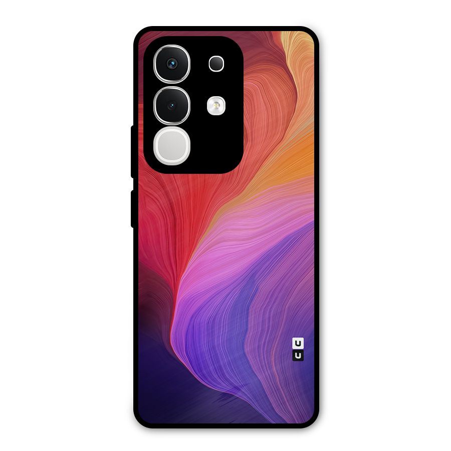 Modern Colors Mix Metal Back Case for Vivo T4x
