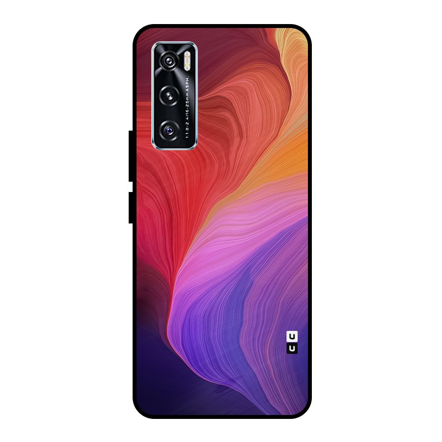 Modern Colors Mix Metal Back Case for Vivo V20 SE