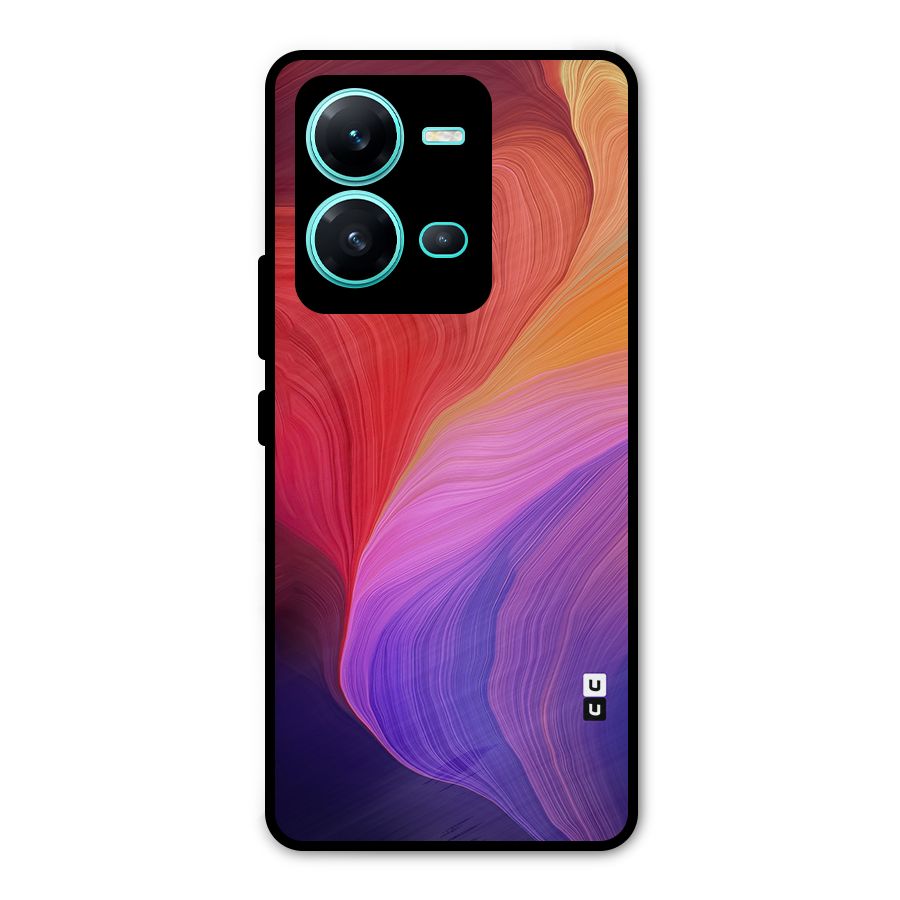 Modern Colors Mix Metal Back Case for Vivo V25