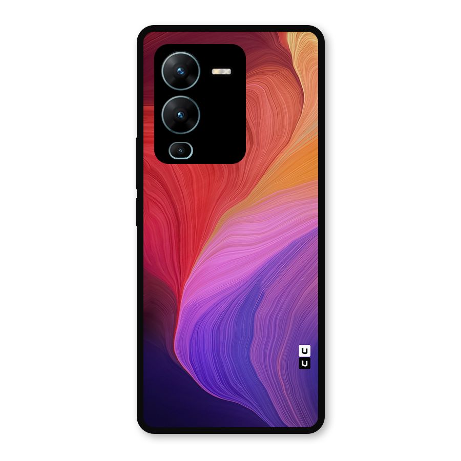 Modern Colors Mix Metal Back Case for Vivo V25 Pro
