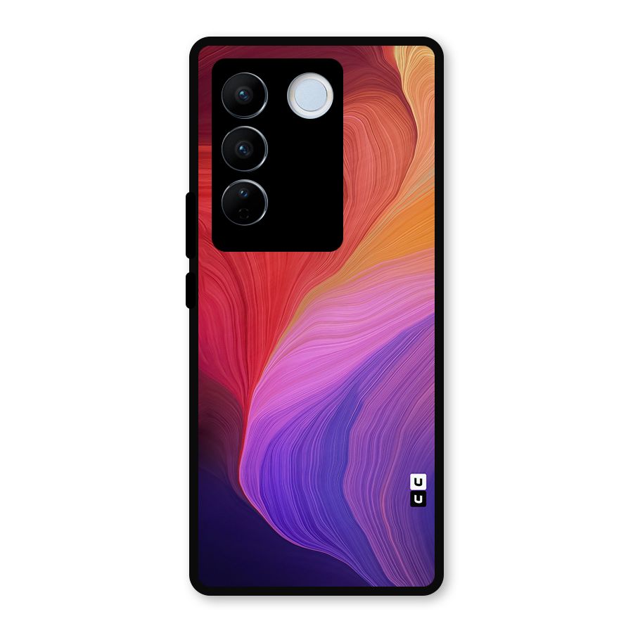 Modern Colors Mix Metal Back Case for Vivo V27