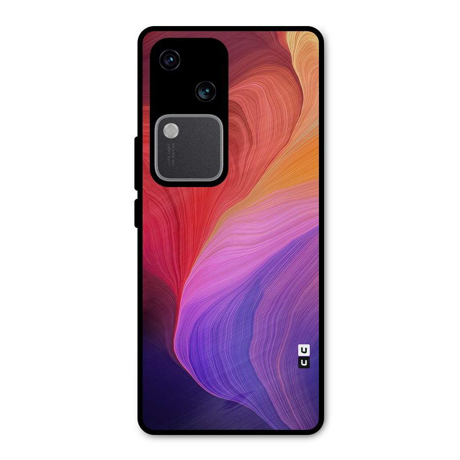 Modern Colors Mix Metal Back Case for Vivo V30 Pro