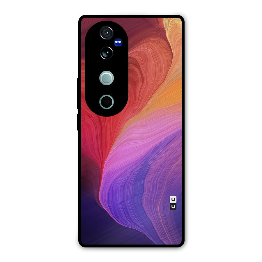 Modern Colors Mix Metal Back Case for Vivo V40