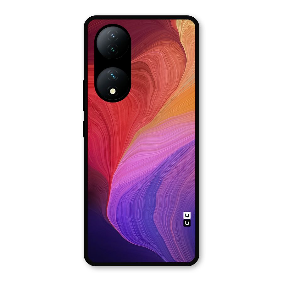 Modern Colors Mix Metal Back Case for Vivo Y100a
