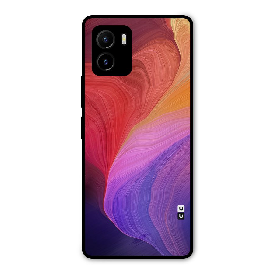 Modern Colors Mix Metal Back Case for Vivo Y15s