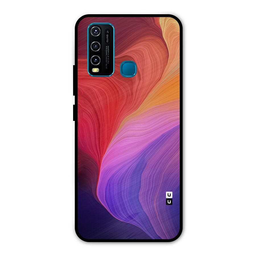 Modern Colors Mix Metal Back Case for Vivo Y30