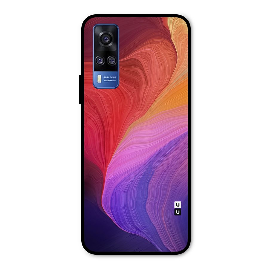 Modern Colors Mix Metal Back Case for Vivo Y31