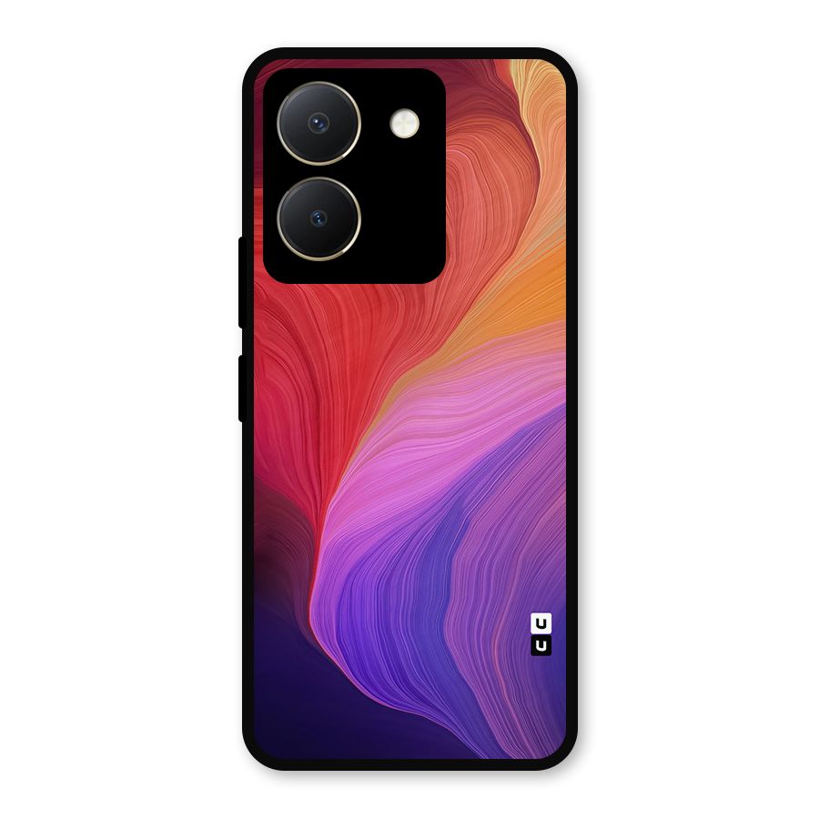 Modern Colors Mix Metal Back Case for Vivo Y36