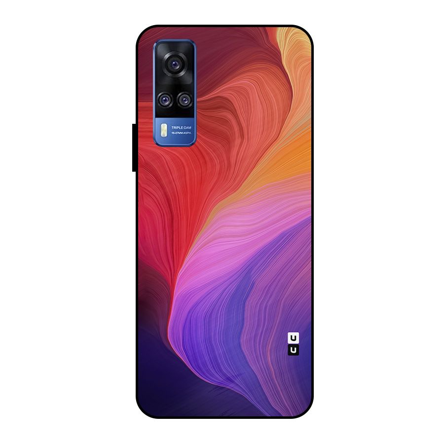 Modern Colors Mix Metal Back Case for Vivo Y51
