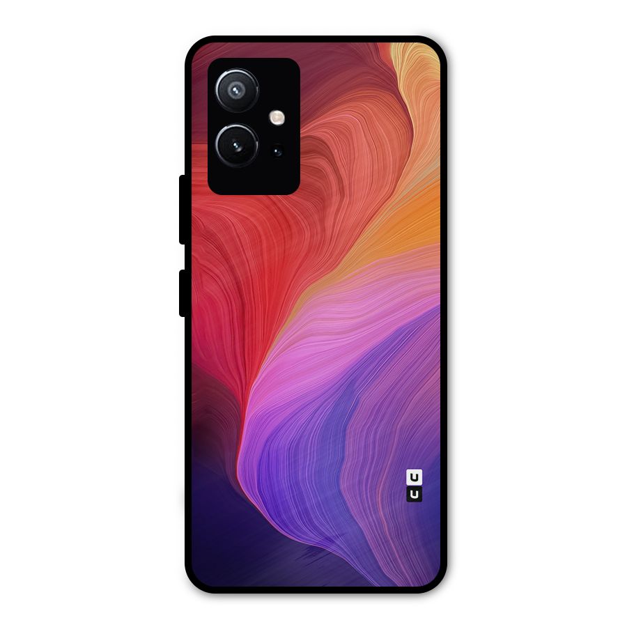 Modern Colors Mix Metal Back Case for Vivo Y75 5G