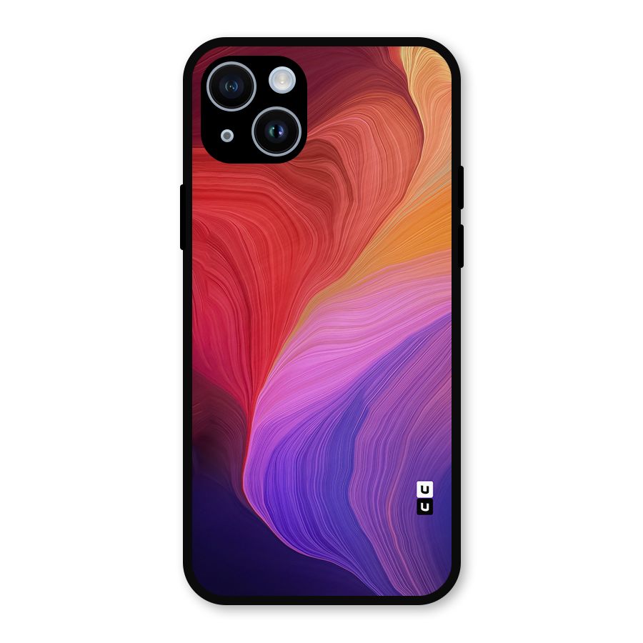 Modern Colors Mix Metal Back Case for iPhone 14