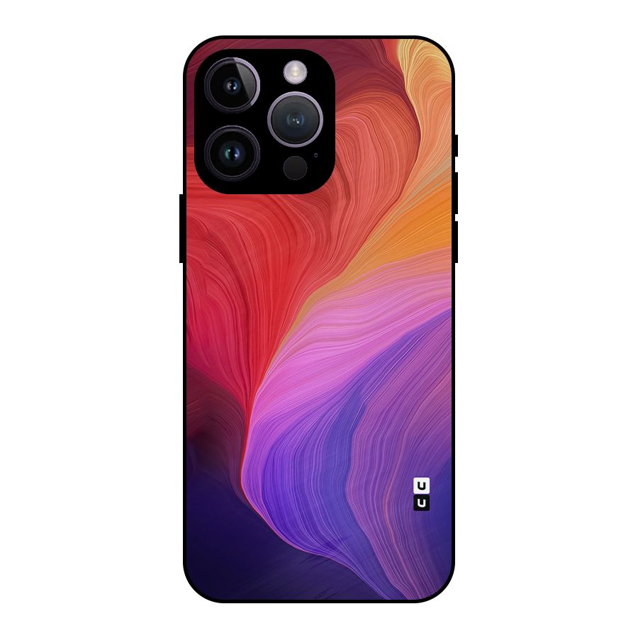 Modern Colors Mix Metal Back Case for iPhone 14 Pro Max