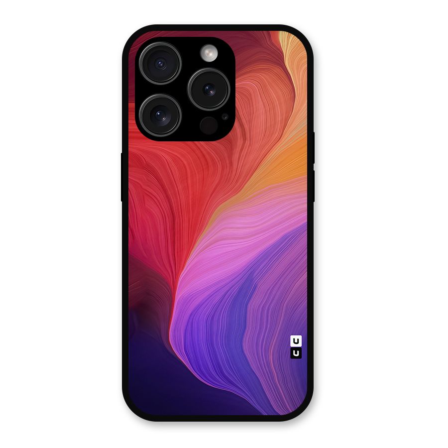 Modern Colors Mix Metal Back Case for iPhone 15 Pro