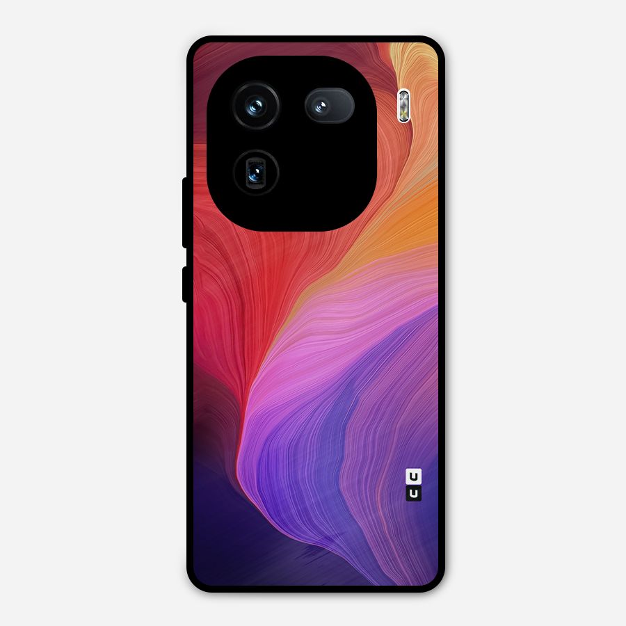 Modern Colors Mix Metal Back Case for iQOO 12