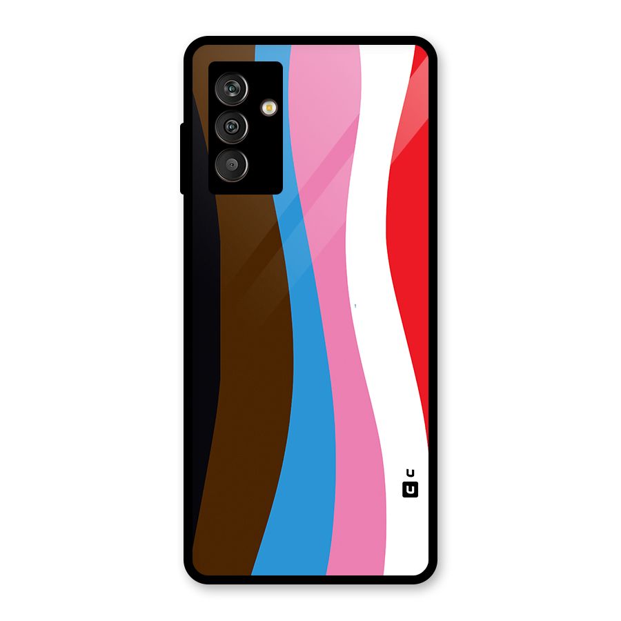 Modern Curves Glass Back Case for Galaxy M13