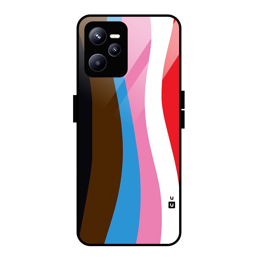 Modern Curves Glass Back Case for Realme C35