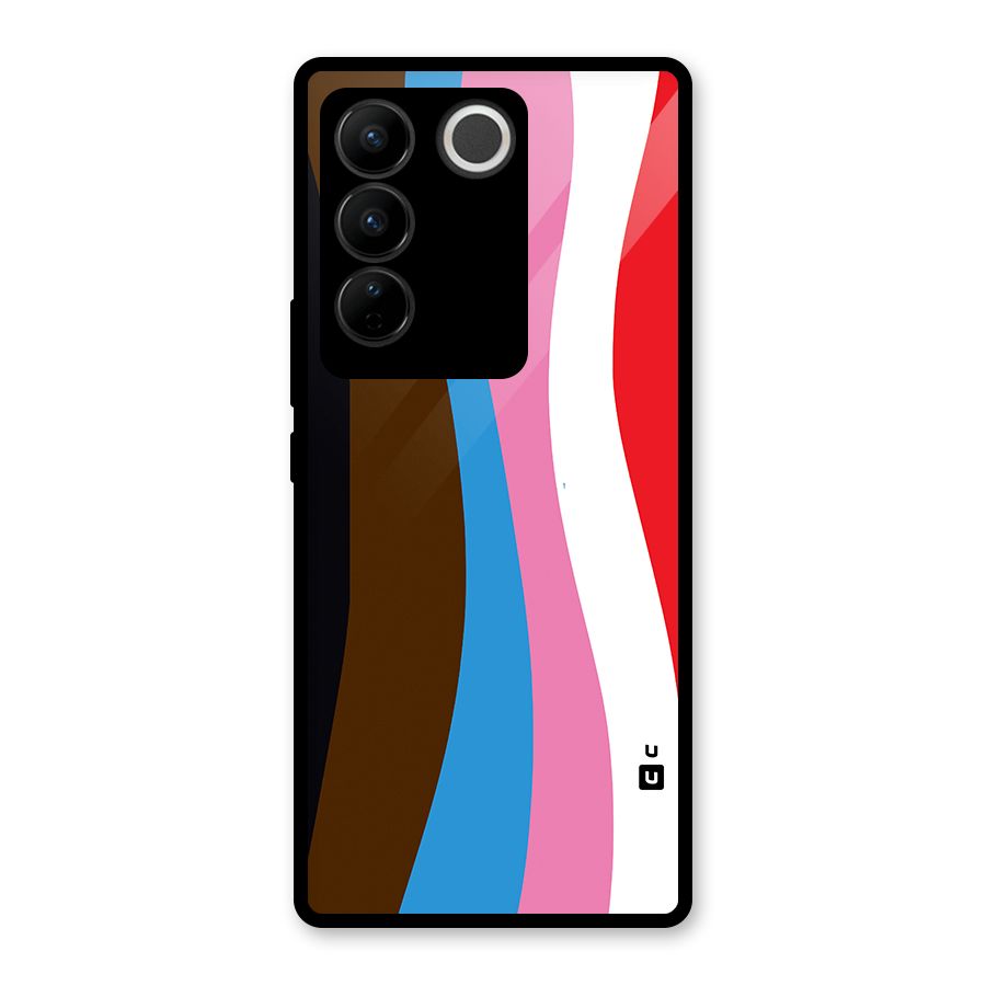 Modern Curves Glass Back Case for Vivo V27