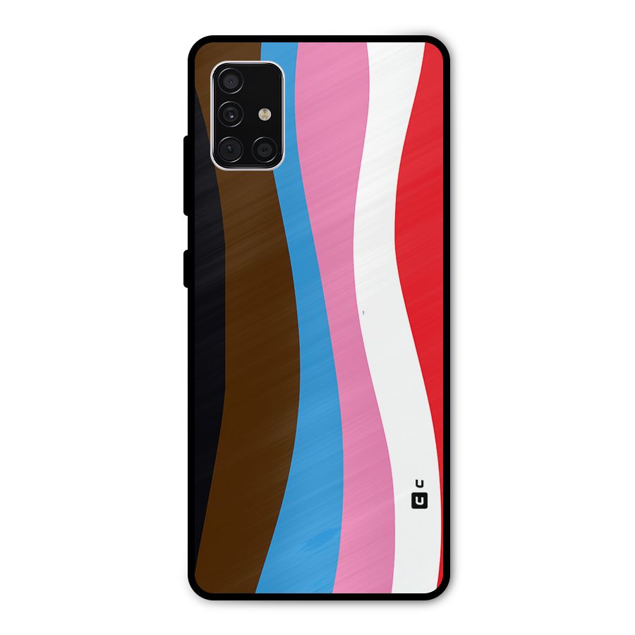 Modern Curves Metal Back Case for Galaxy A51