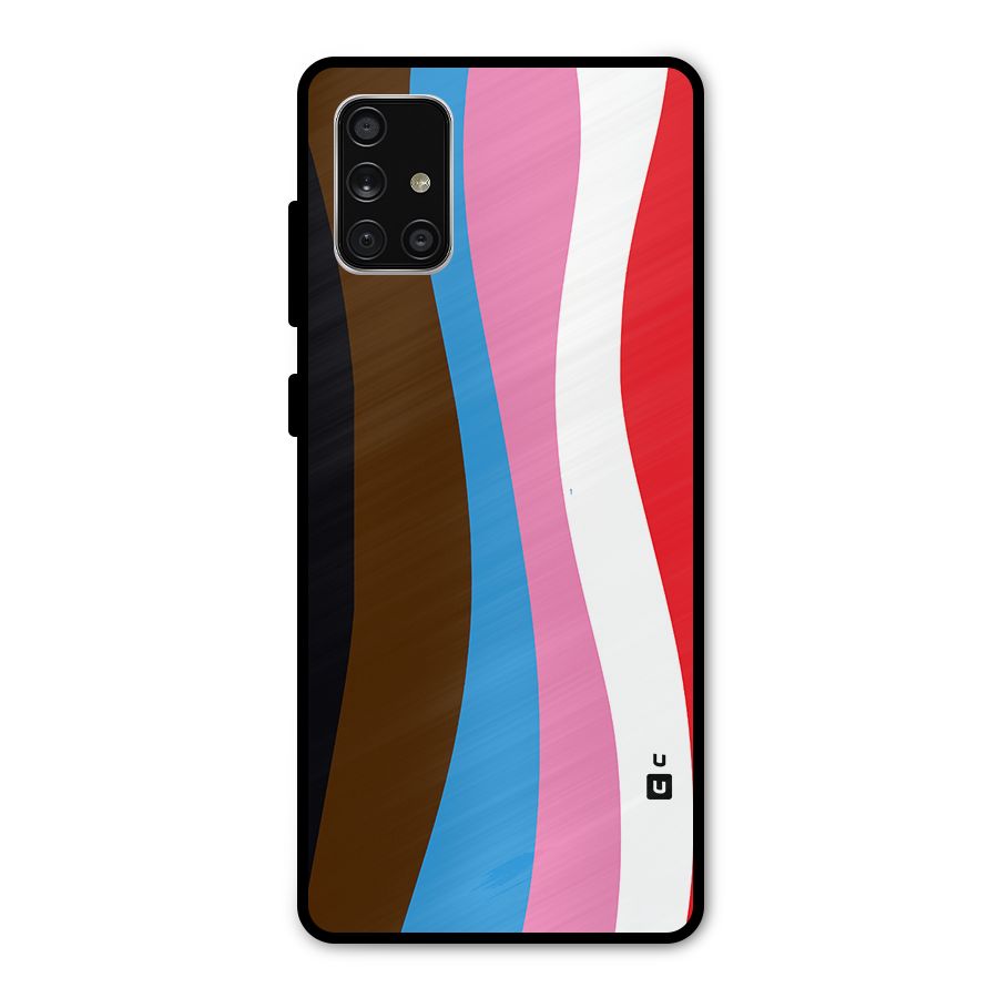 Modern Curves Metal Back Case for Galaxy A71