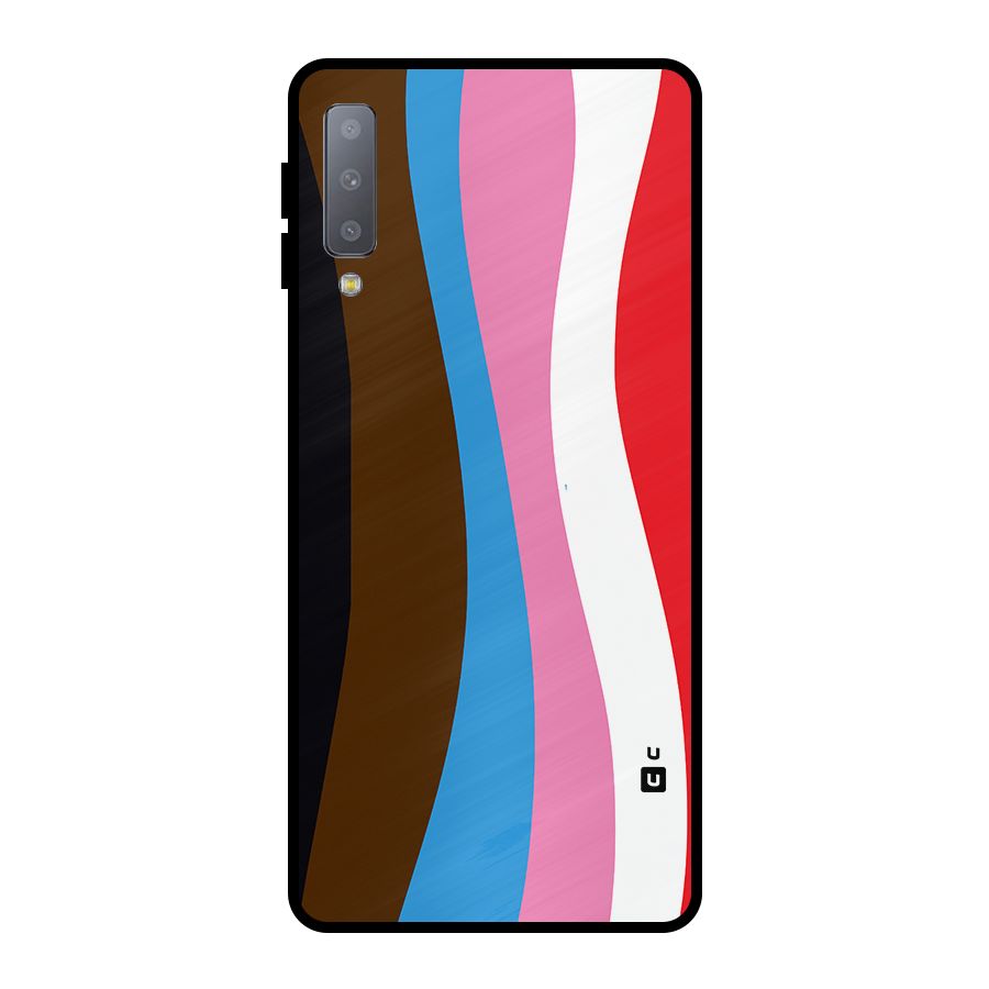 Modern Curves Metal Back Case for Galaxy A7 (2018)