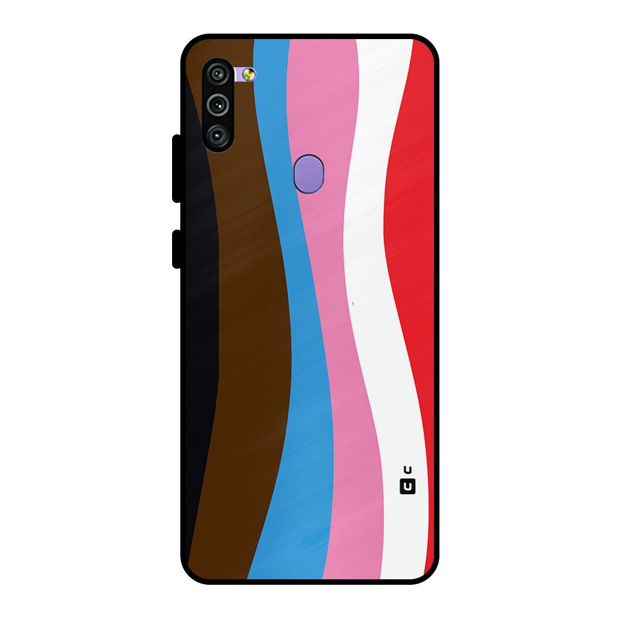 Modern Curves Metal Back Case for Galaxy M11