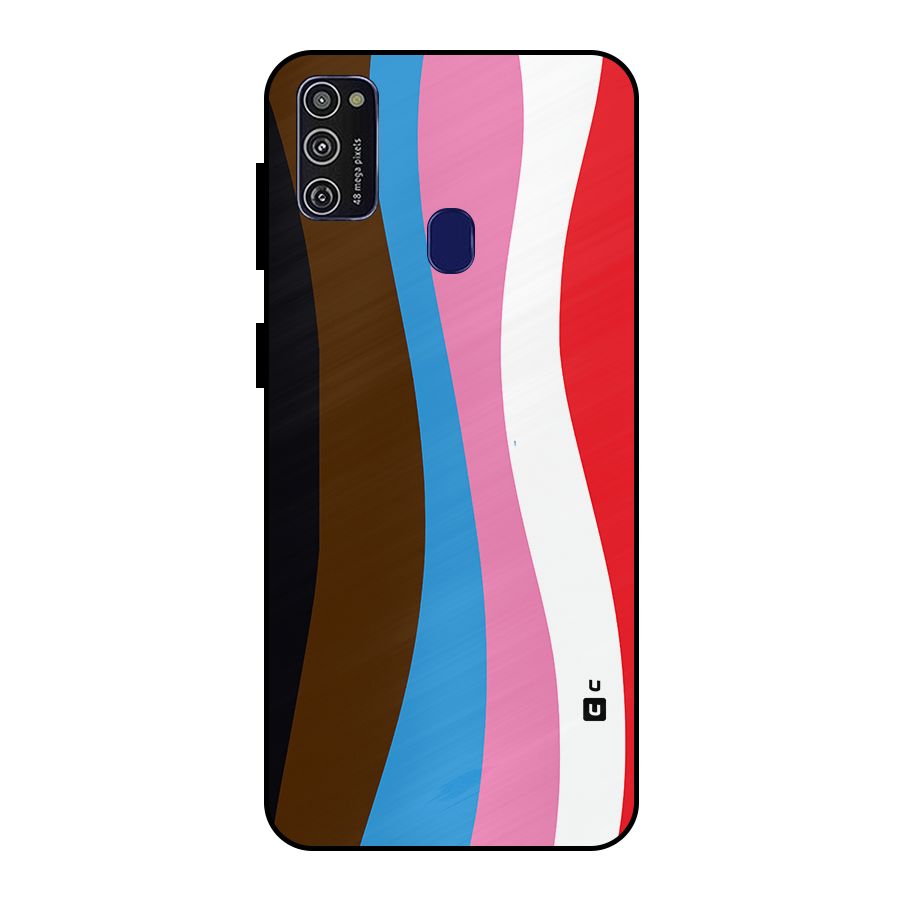 Modern Curves Metal Back Case for Galaxy M30s