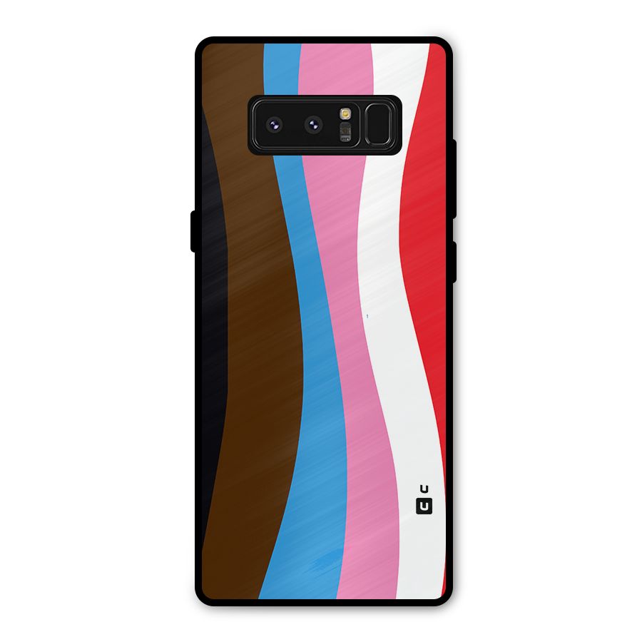 Modern Curves Metal Back Case for Galaxy Note 8
