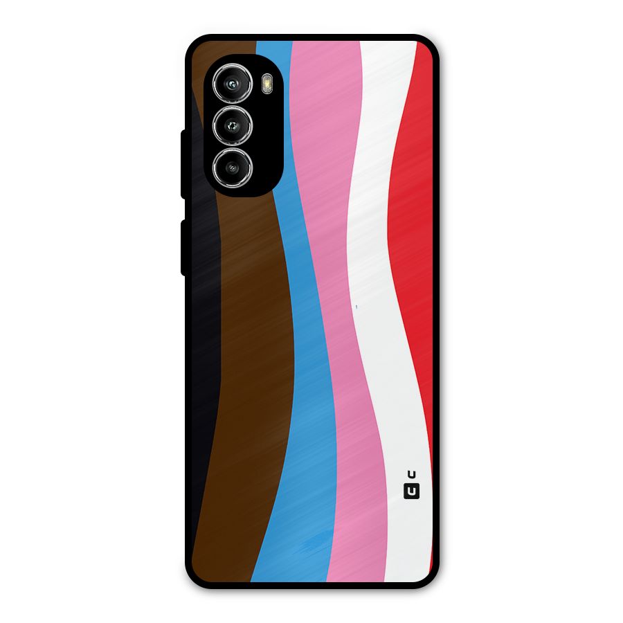 Modern Curves Metal Back Case for Moto G52