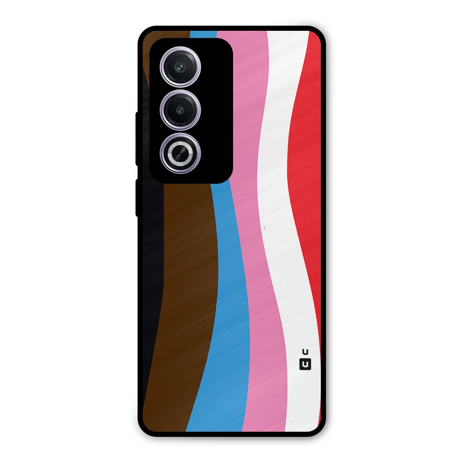 Modern Curves Metal Back Case for Oppo A3 Pro