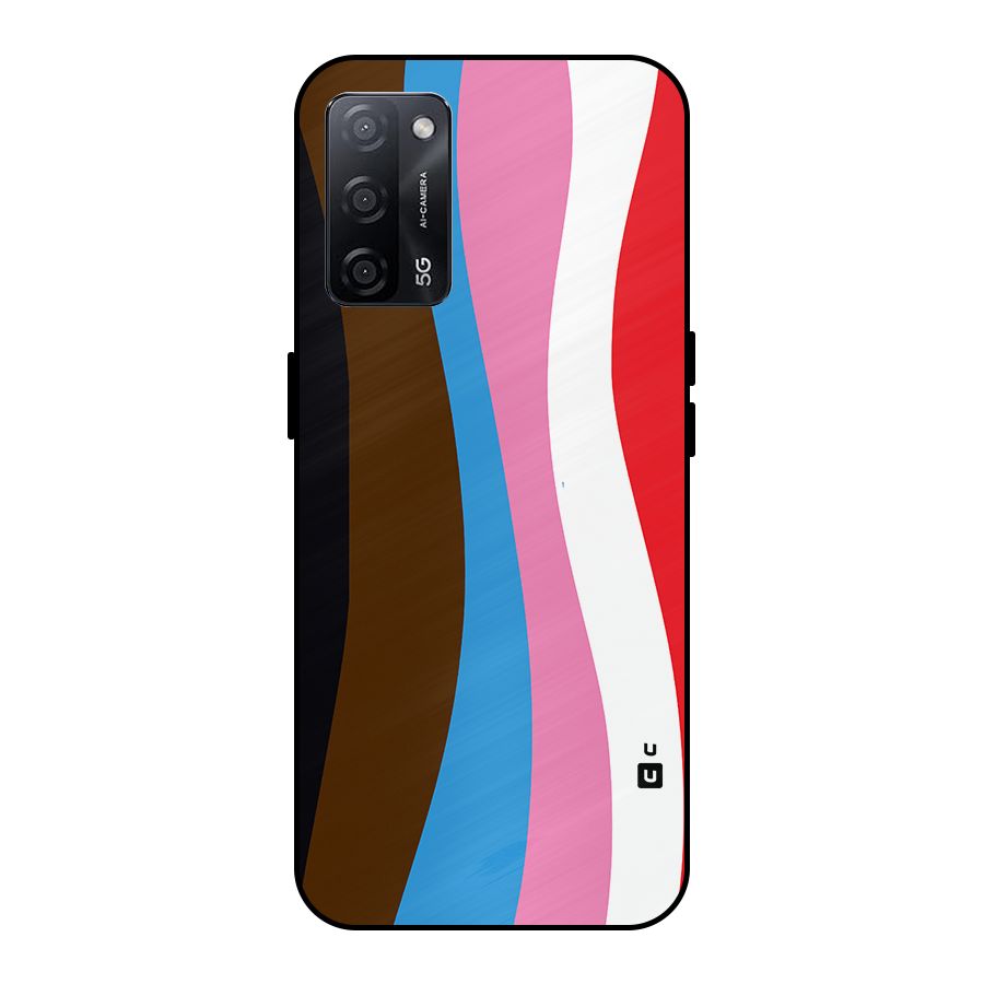 Modern Curves Metal Back Case for Oppo A53s 5G