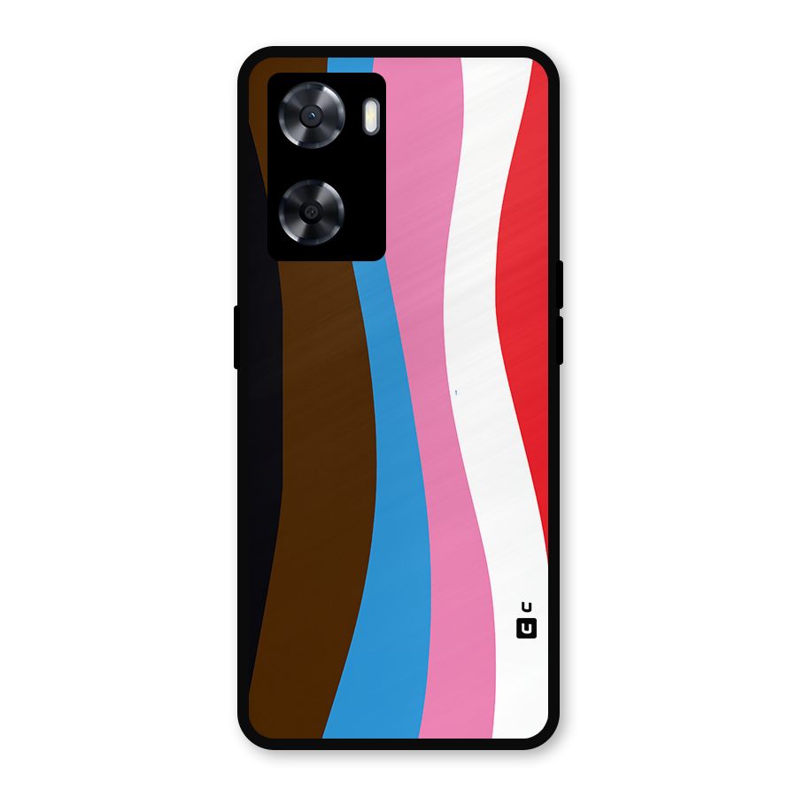 Modern Curves Metal Back Case for Oppo A57 2022