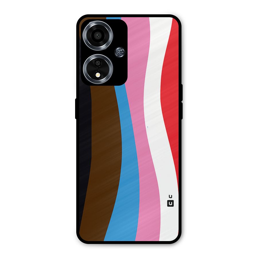 Modern Curves Metal Back Case for Oppo A59