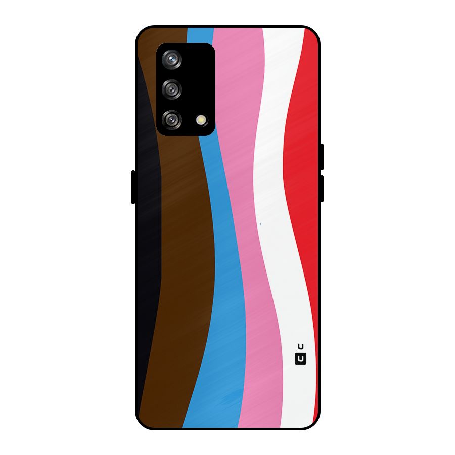 Modern Curves Metal Back Case for Oppo F19