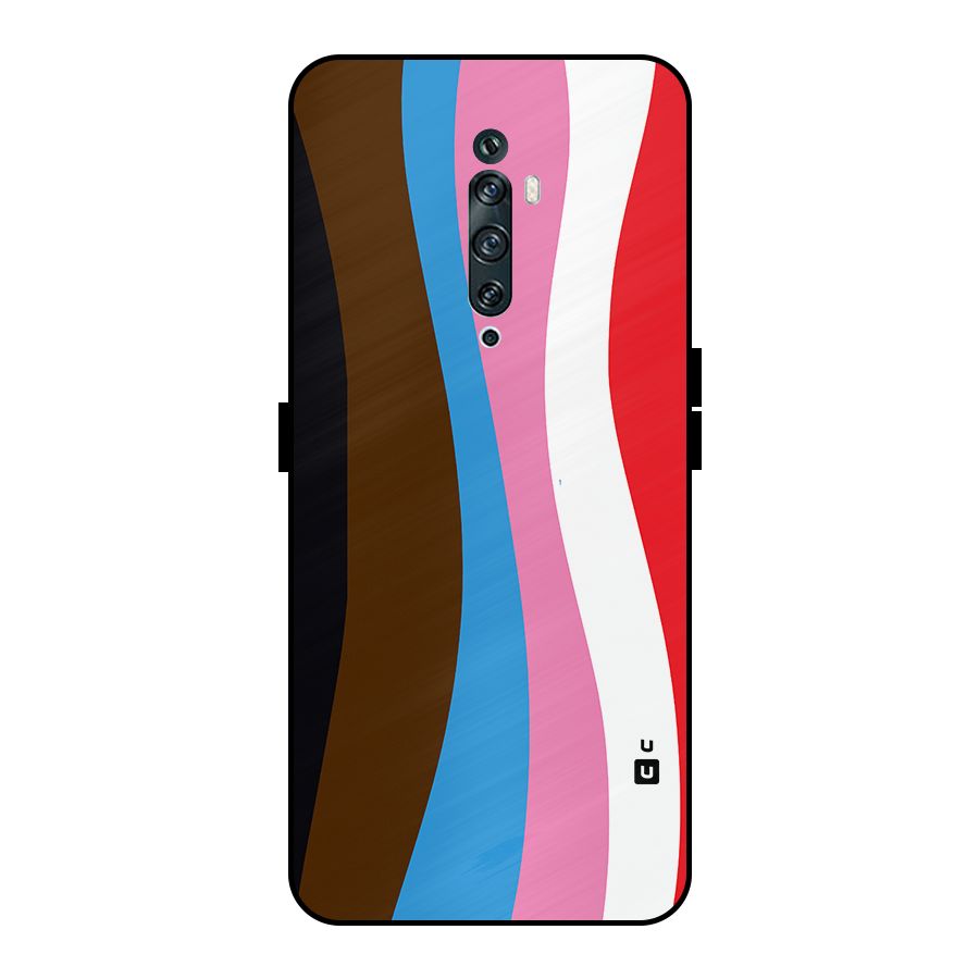 Modern Curves Metal Back Case for Oppo Reno2 Z