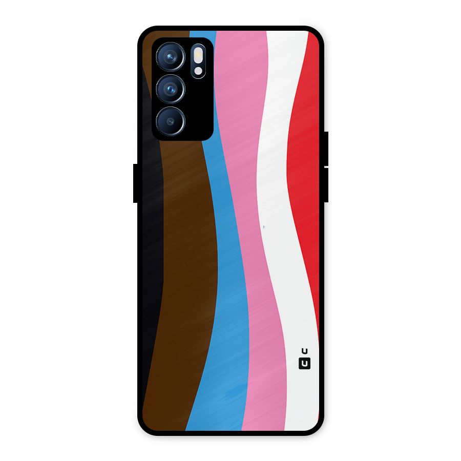 Modern Curves Metal Back Case for Oppo Reno6 5G