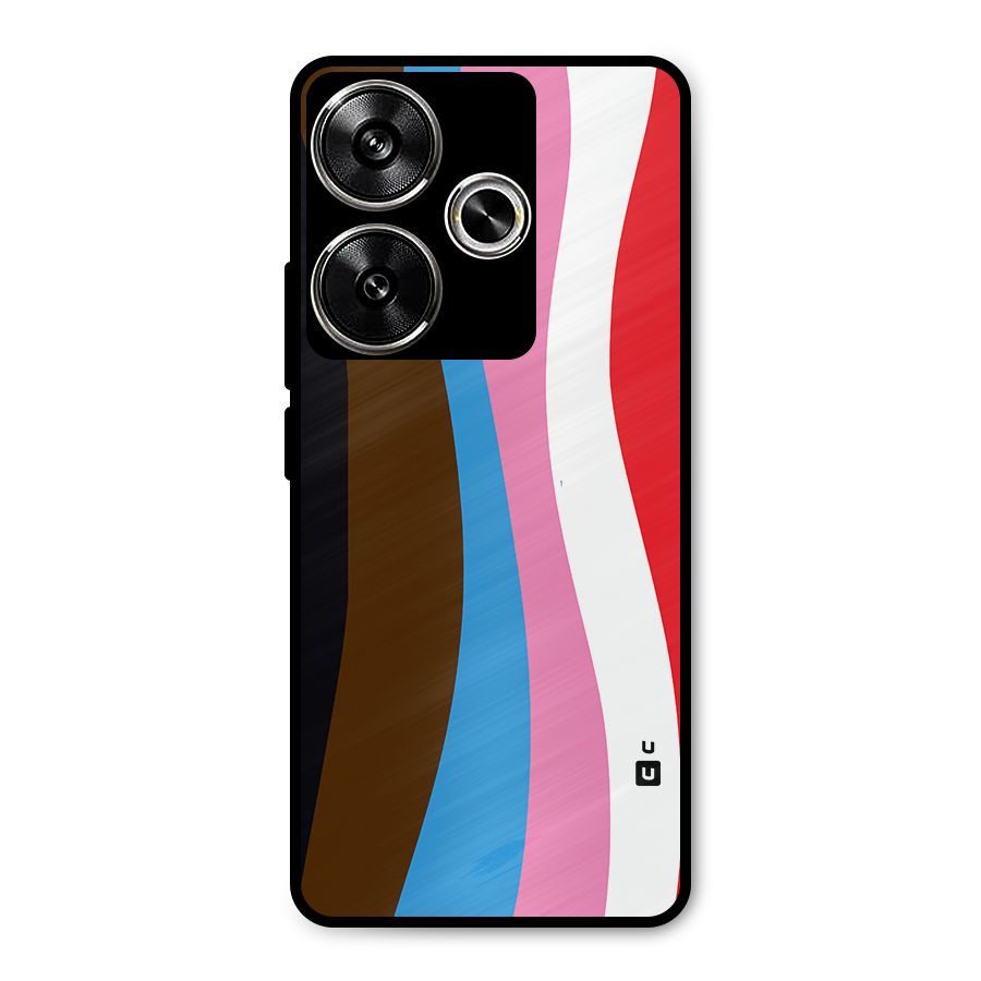 Modern Curves Metal Back Case for Poco F6