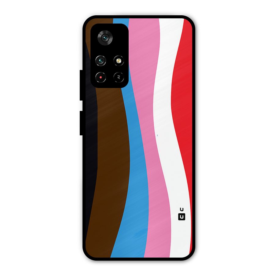 Modern Curves Metal Back Case for Poco M4 Pro 5G