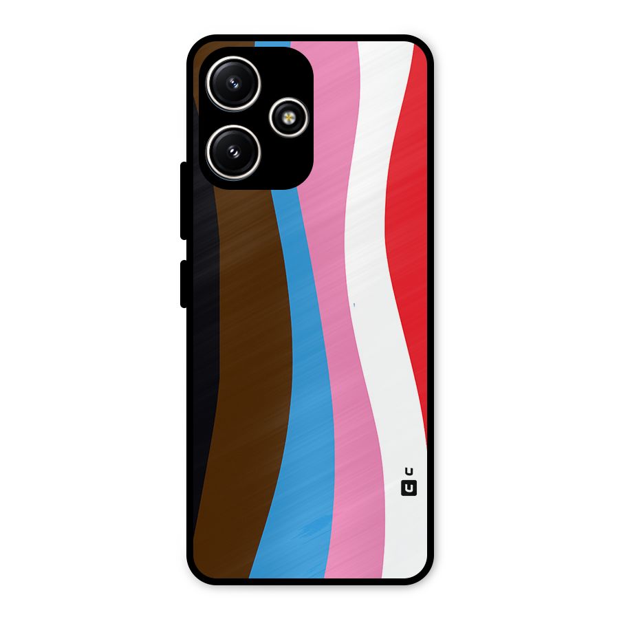 Modern Curves Metal Back Case for Poco M6 Pro