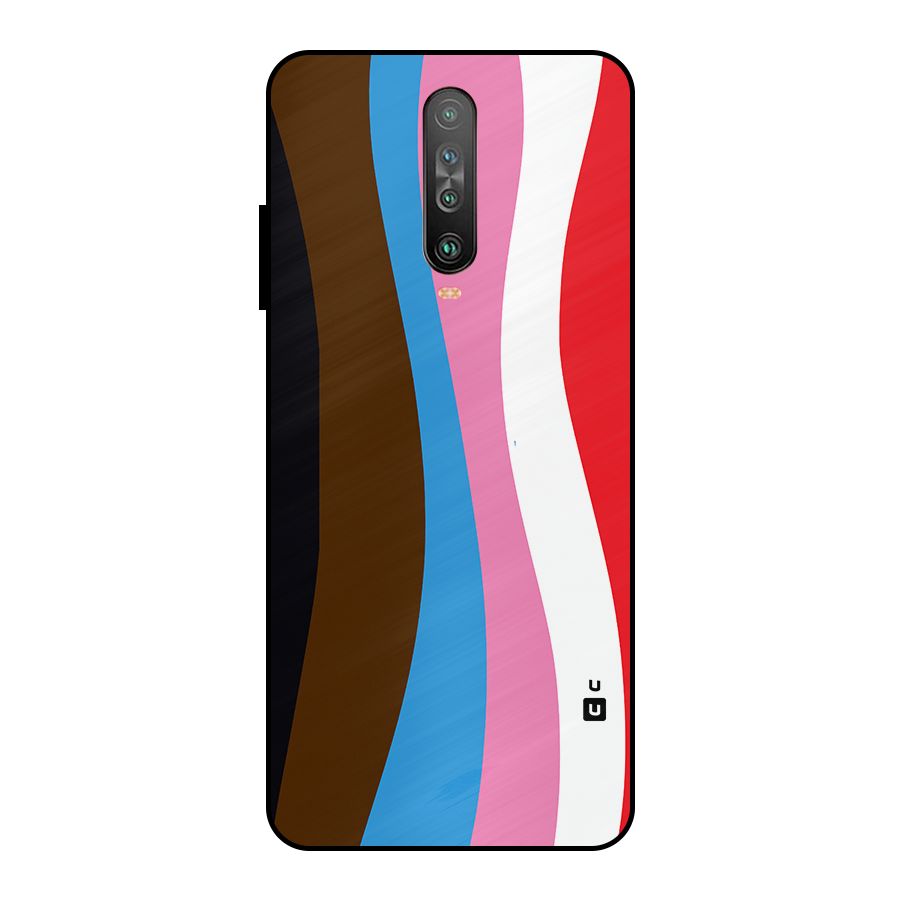 Modern Curves Metal Back Case for Poco X2