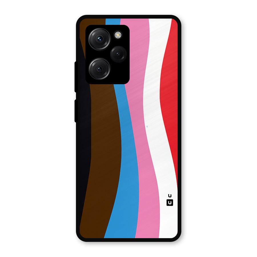 Modern Curves Metal Back Case for Poco X5 Pro