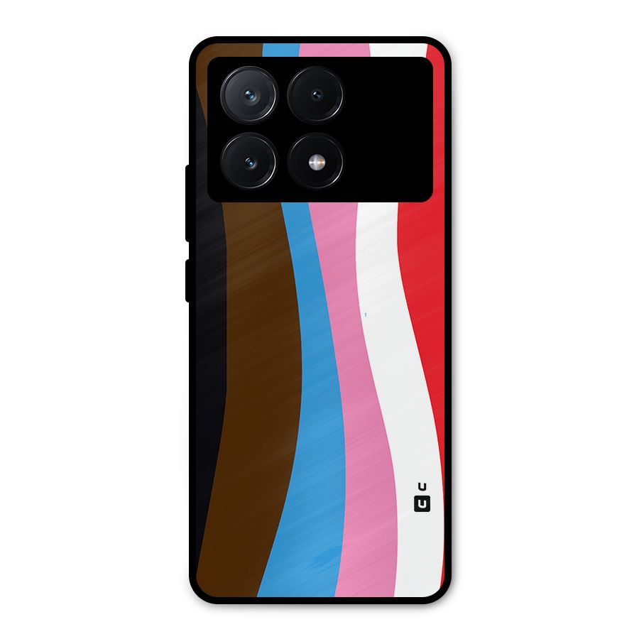 Modern Curves Metal Back Case for Poco X6 Pro