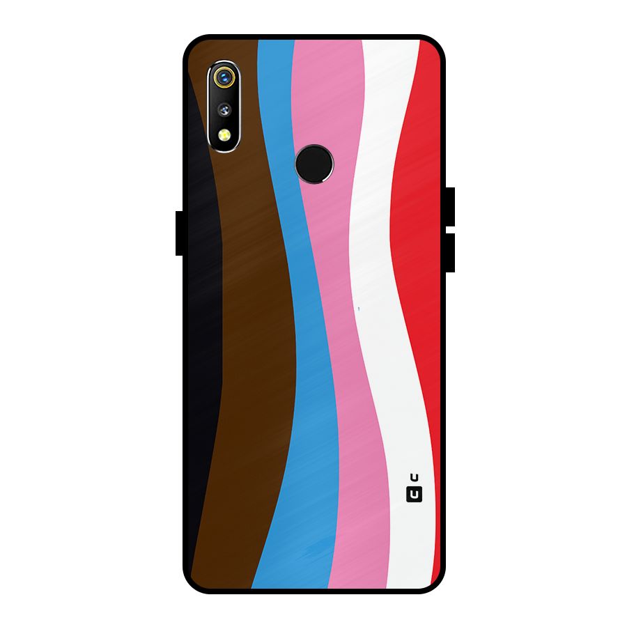 Modern Curves Metal Back Case for Realme 3